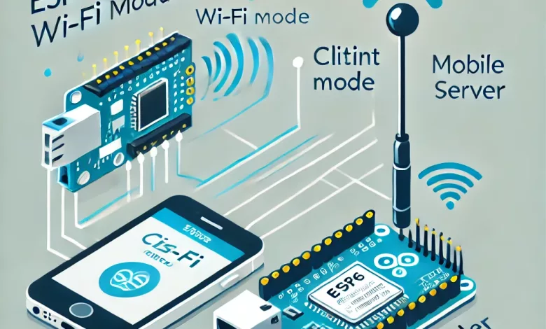 راه‌اندازی ماژول ESP8266 در مد کلاینت