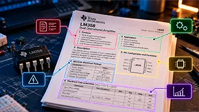 دیتاشیت قطعات الکترونیکی