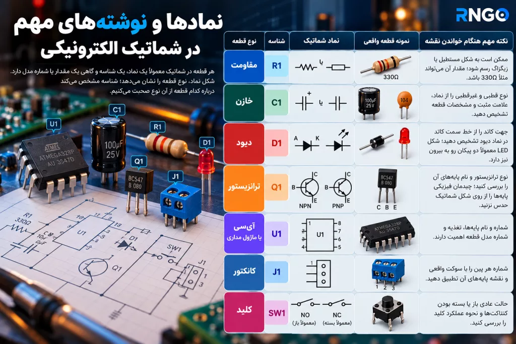 خواندن شماتیک الکترونیکی